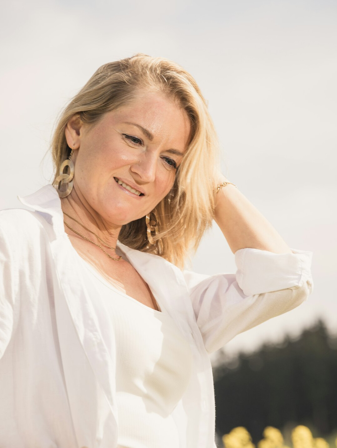 Portrait of a professional woman in her forties smiling
